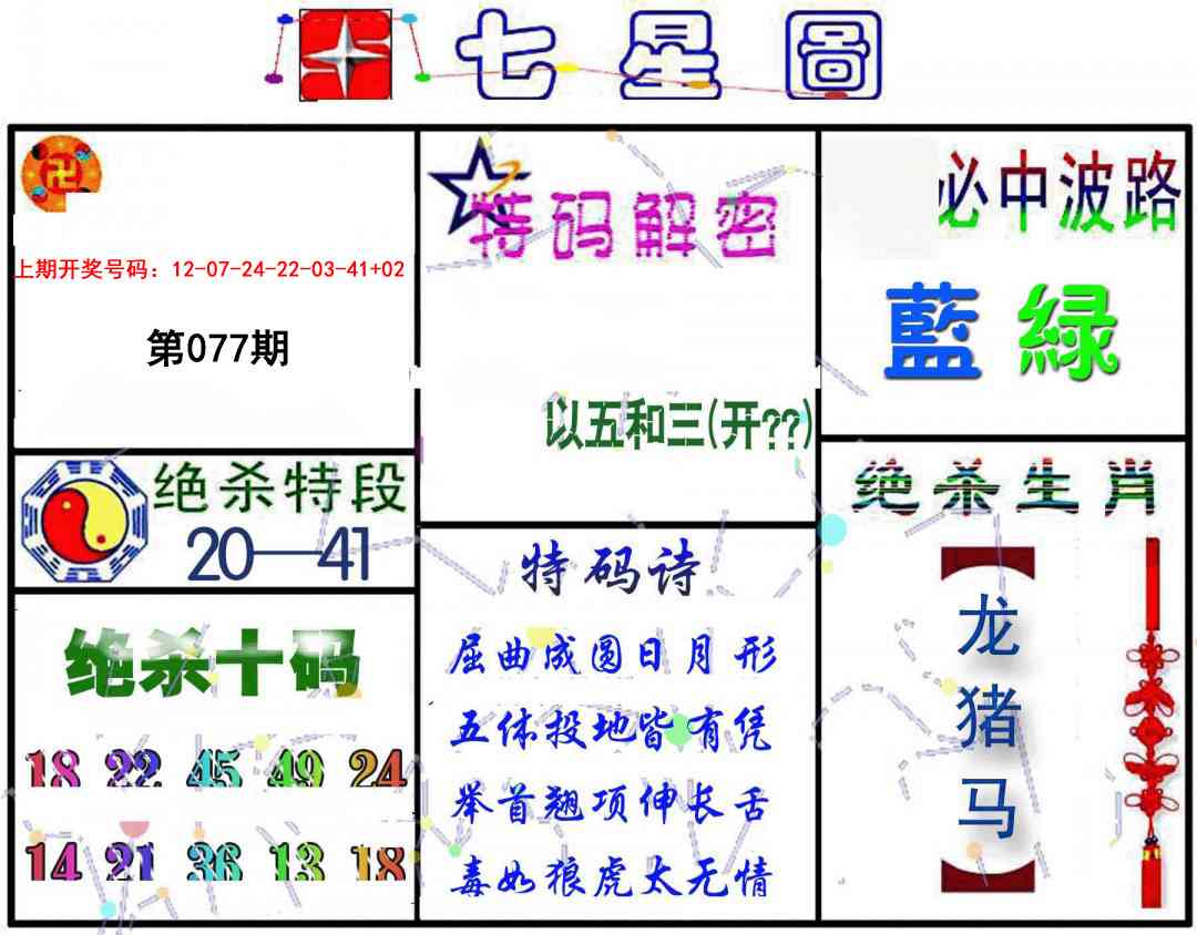 077期七星图B[图]